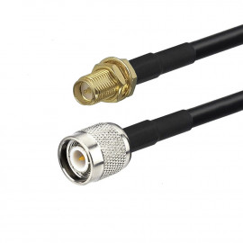 Cabo Pigtail Rgc58 50cm Conector Tnc Macho + Rp-sma Femea