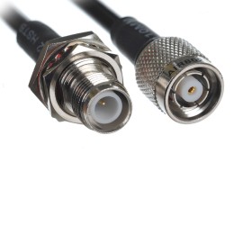 Cabo Pigtail Rgc58 50cm Conector RP-TNC Macho x RP-TNC Fmea