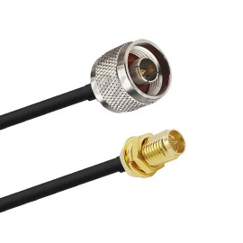 Cabo Pigtail Rgc58 1 Metro Conector N Macho x Rp-sma Femea