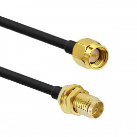 Cabo Coaxial Rgc58 Extensor 3 Metro Sma Macho x Rp-sma Femea