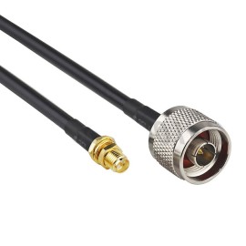 Cabo Pigtail Rgc58 50cm Com Conector N Macho + Rp-sma Femea