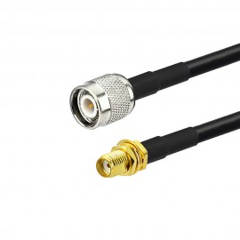 Cabo Pigtail Rgc58 50cm Com Conector Tnc Macho + Sma Femea