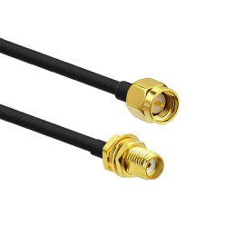 Cabo Extensor Rgc58 2 Metros Conector Sma Macho X Sma Femea