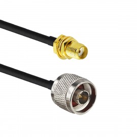 Cabo Extensor 2 Metros Rgc58 C/ Conector N Macho x Sma Femea