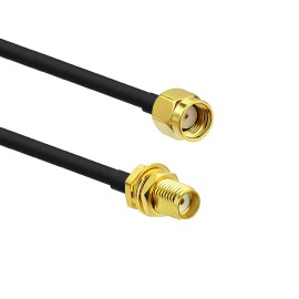 Cabo Coaxial Extensor Rg58 5 Metros Rp-Sma Macho X Sma Femea