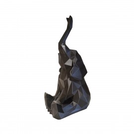 Escultura Esttua Elefante Facetado 15cm Decorao Ambiente