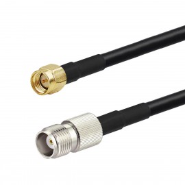 Cabo Extensor Rgc58 50cm Com Conector Tnc Femea x Sma Macho